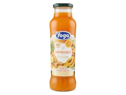 Yoga ovocný nápoj s kurkumou, pomerančem, mrkví a papayou (Arancia Papaya Carota) 680ml