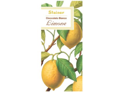 Stainer čokoláda bílá s citronem (Bianco con Limone) 50g