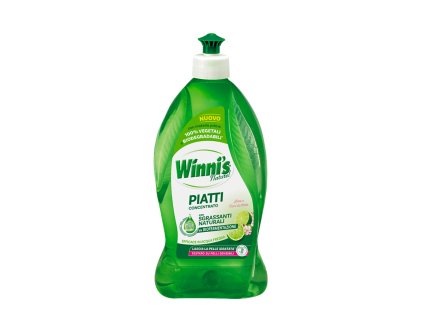 Winni's koncentrovaný prostředek na ruční mytí nádobí Limetka & květy jabloně (Piatti Concentrato Lime e Mela) 480ml