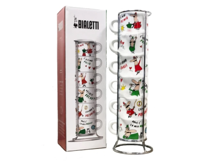 Bialetti set 6 šálků Caffe Espresso