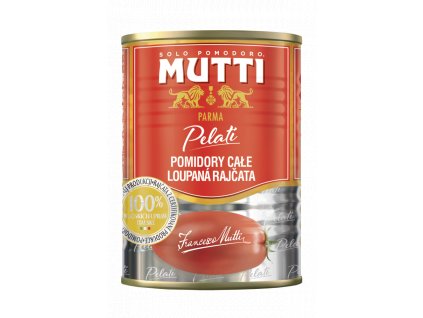 Mutti loupaná celá rajčata (Pomodoro pelati) 400g