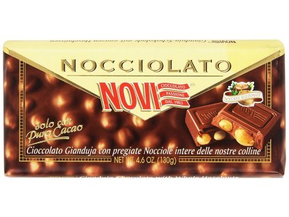 NOVI Nugátová čokoláda s ořechy - Nocciolato 130g