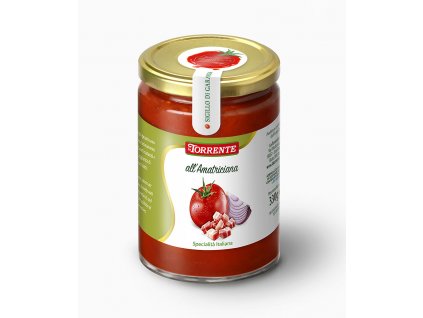 La Torrente Sugo all´Amatriciana - rajčatová omáčka se slaninou 330g