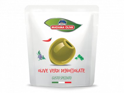 Madama Oliva Olivy zelené, vypeckované, pikant snack 30g