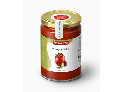 La Torrente Sugo ai Capperi e Olive - rajčatová omáčka s kapary a olivami 330g