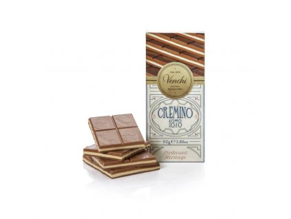 Venchi Cremino 1878 Bar bílá čokoláda s mandlemi uvnitř mléčné čokolády 100g