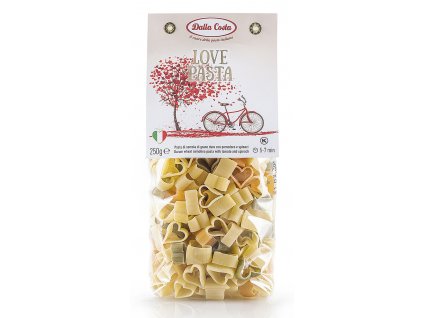 Dalla Costa Love pasta tříbarevná srdíčka 250g