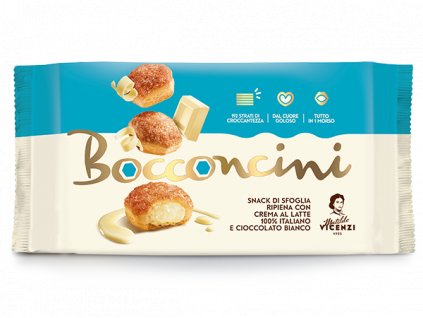 Vicenzi Bocconcini s krémem z bílé čokolády (crema al late) 100g