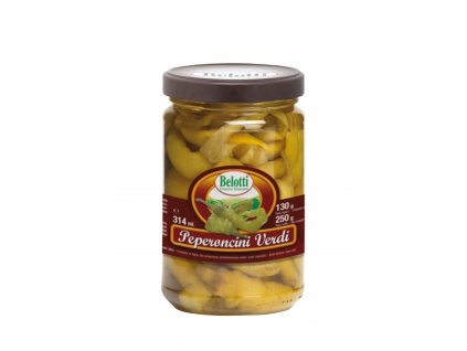 Belotti Zelené chilli papričky (Peperoncini Verdi) 314ml