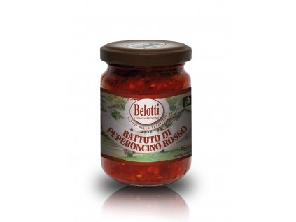 Belotti Mleté červené chilli papričky (Battuto di Peperoncino Rosso) 156ml