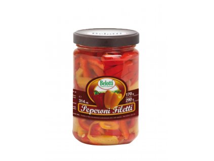 Belotti Paprikové filety (Peperoni Filetti) 314ml