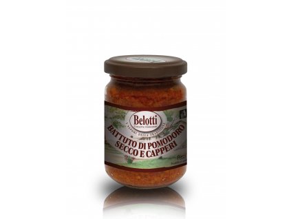 Belotti Mletá sušená rajčata s kapary (Battuto Di Pomodoro Secco e Capperi) 156ml