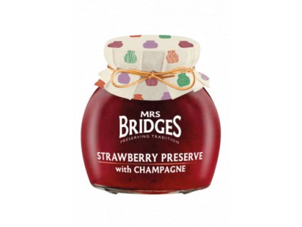 Mrs. Bridges Extra džem jahoda se šampaňským 340g