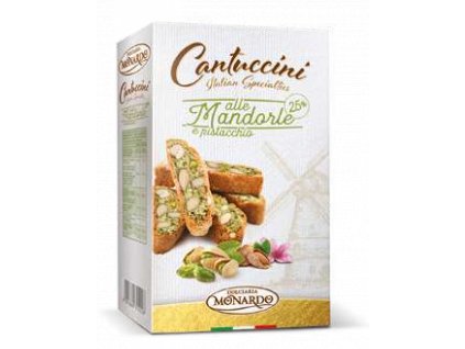 Monardo Cantuccini pistáciové (alle Mandorle e pistacchio) 200g
