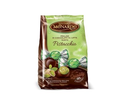 Monardo Pralinky mléčné s pistáciovou náplní (Praline Pistacchio) 100g