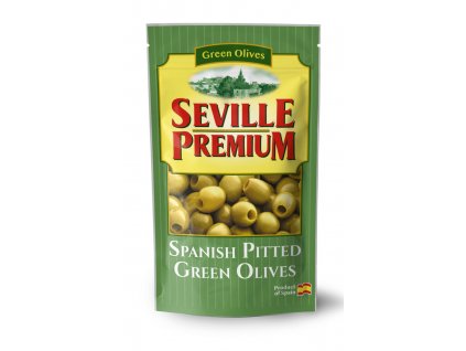 ​Seville Premium zelené olivy bez pecky (Green Olive) 75g