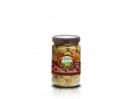 Belotti Zelené olivy plněné paprikou (Olive Verdi Farcite) 314ml