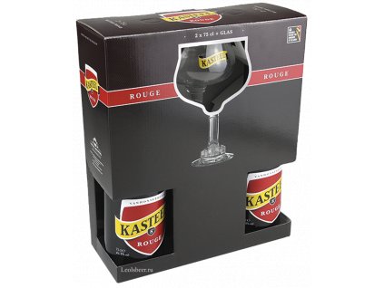 Kasteel Rouge dárkový set 2x0,75l + sklenice