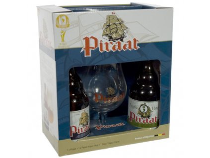piraat gift pack 2x33cl 1 glass
