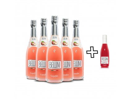 Canella Bellini Coctail (5x750ml) + Rossini 200ml zdarma