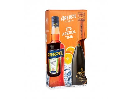 Campari Aperol dárková kazeta (Aperol + Cinzano To Spritz) 2x0,7l