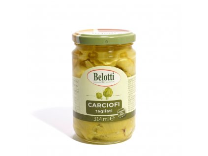 Belotti nakrájené artyčoky ve slunečnicovém oleji (carciofi tagliati) 314ml