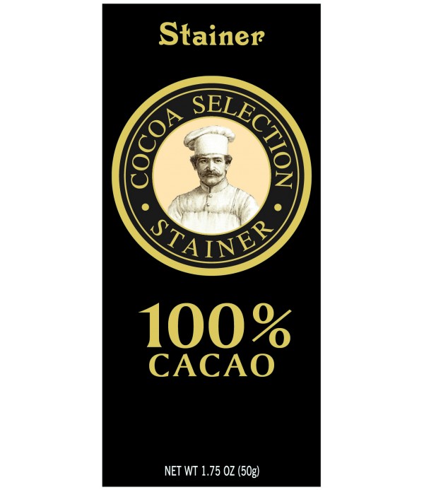 Stainer čokoláda hořká 100% (cocoa 100%) 50g