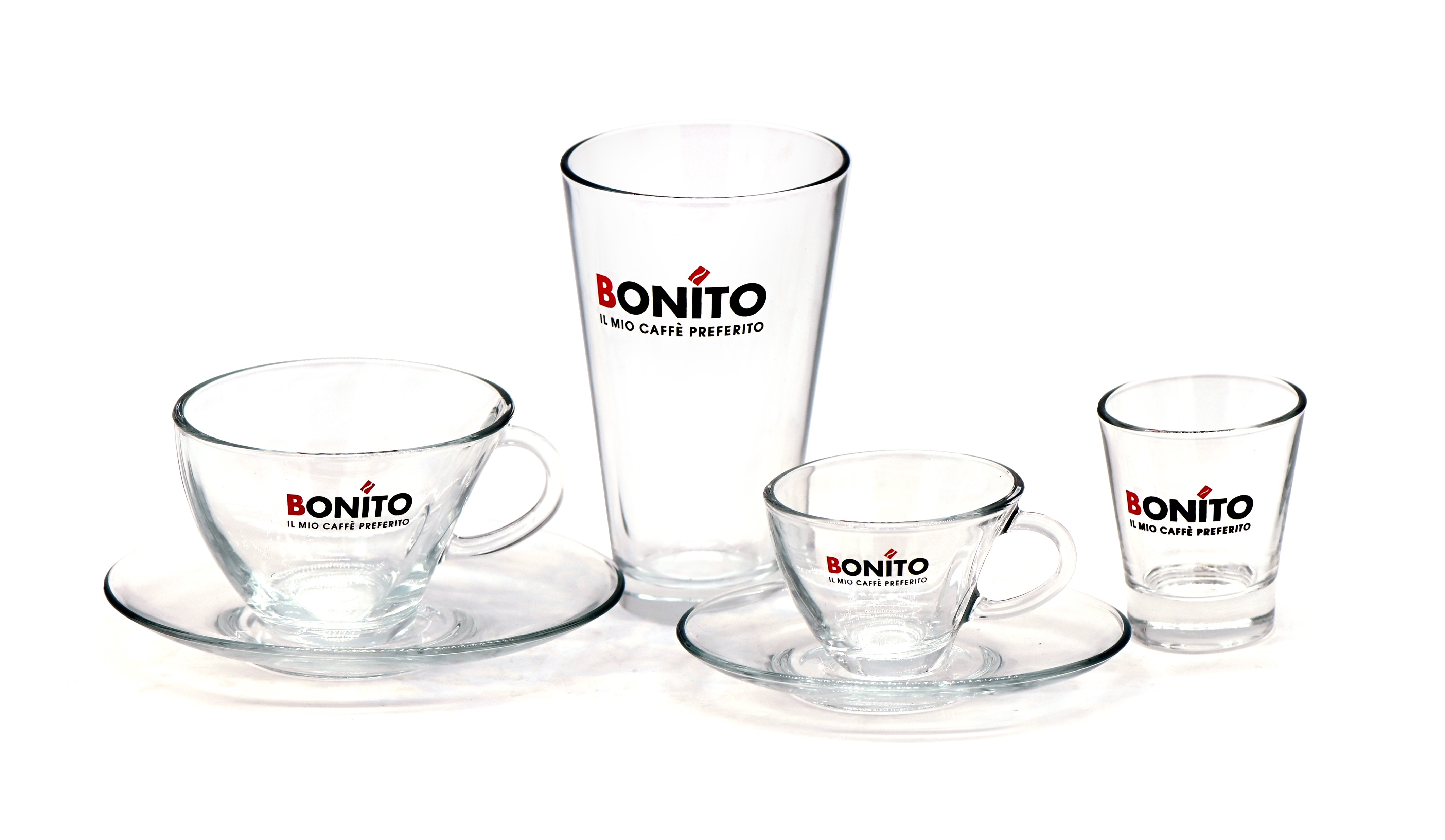 Bonito skleněný šálek Cappuccino