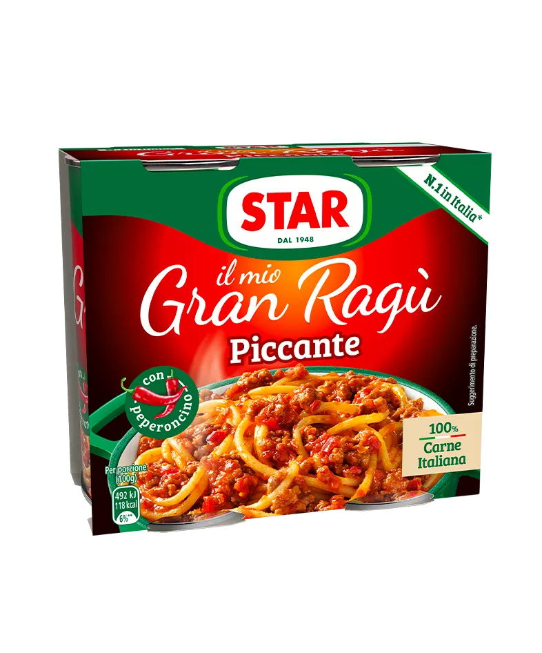 Star Gran Ragú pikantní (Piccante) 2x180g