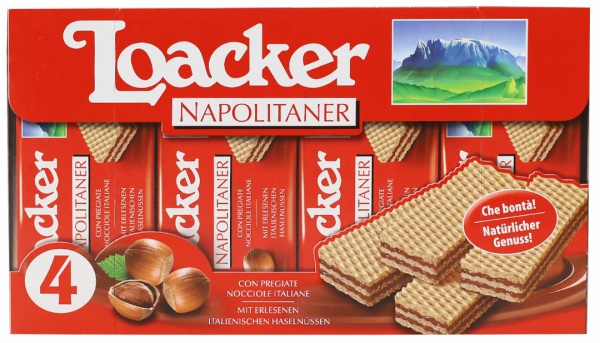 Loacker Sušenky klasické lískooříškové (Classic Napolitaner 4x45g) 180g