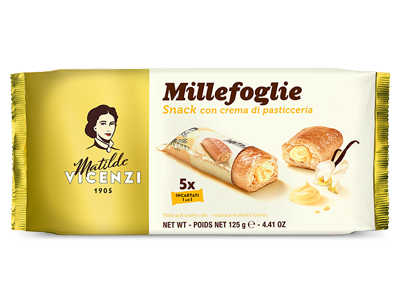 Vicenzi Millefoglie s vanilkovým krémem (crema di pasticcera 5x25g) 125g