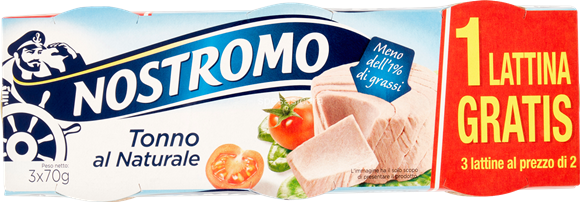 Nostromo tuňák přírodní (Tonno al Naturale 3x70g) 210g