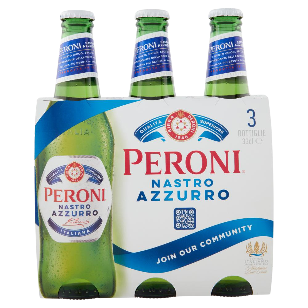 Peroni Premiový ležák Nastro Azzurro 3x33cl
