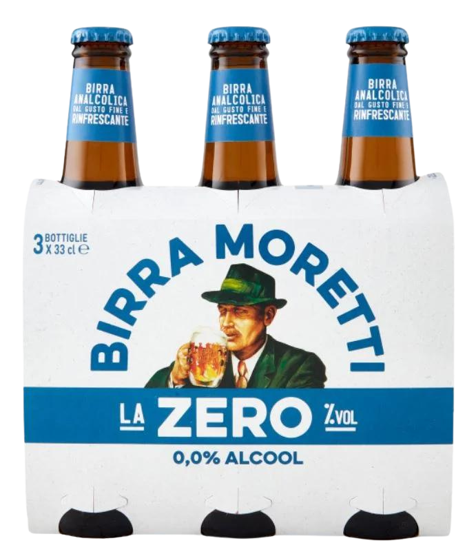 Birra Moretti Moretti nealkoholické pivo (Zero) 3x33 cl