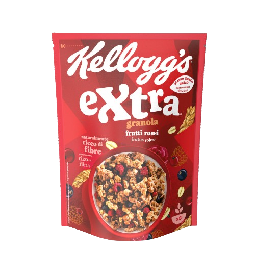 Kellogg's cereálie extra s červeným ovocem 375g