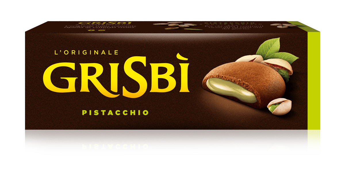 Grisbì Grisbi sušenky plněné pistáciovým krémem (Pistacchio) 135g