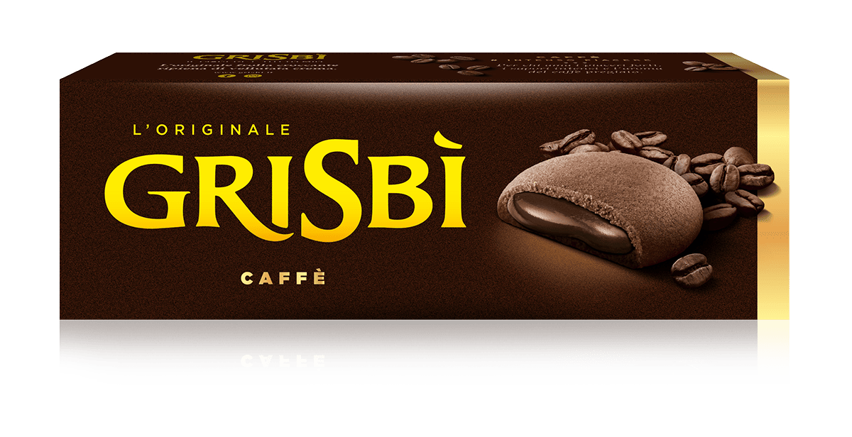 Grisbì Grisbi sušenky plněné kávovým krémem (Caffe) 135g