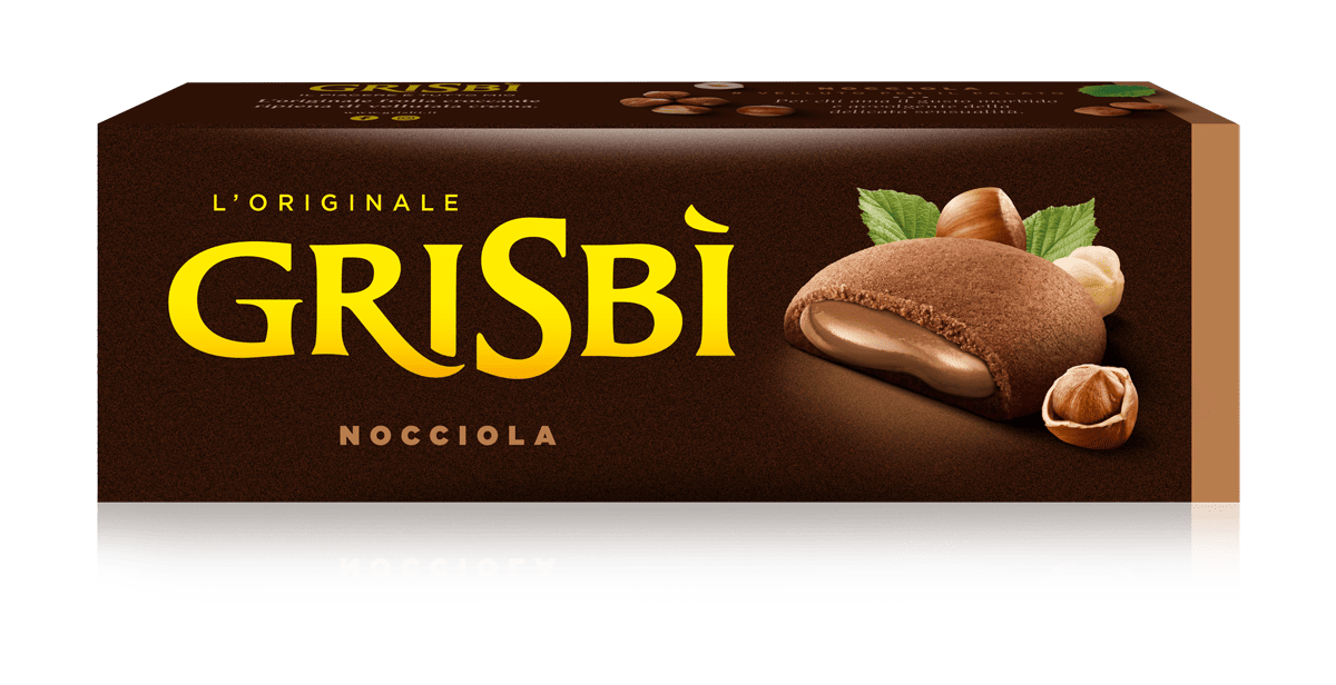 Grisbì Grisbi sušenky plněné lískooříškovým krémem (Nocciola) 135g