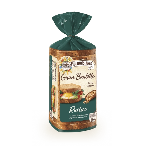 Mulino Bianco toastový rustikální chléb (Gran Bauletto Rustico) 400g
