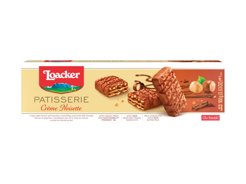 Loacker Sušenky lískooříškové (Patisserie Creme Noisette) 100g