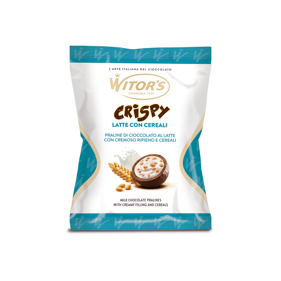 Witor's Pralinky z mléčné čokolády s krémem a cereáliemi (Crispy Latte Cereali) 95g
