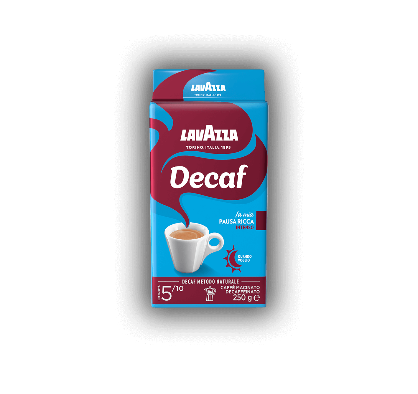 Lavazza káva bezkofeinová (Caffe Decaf Intenso) 250g