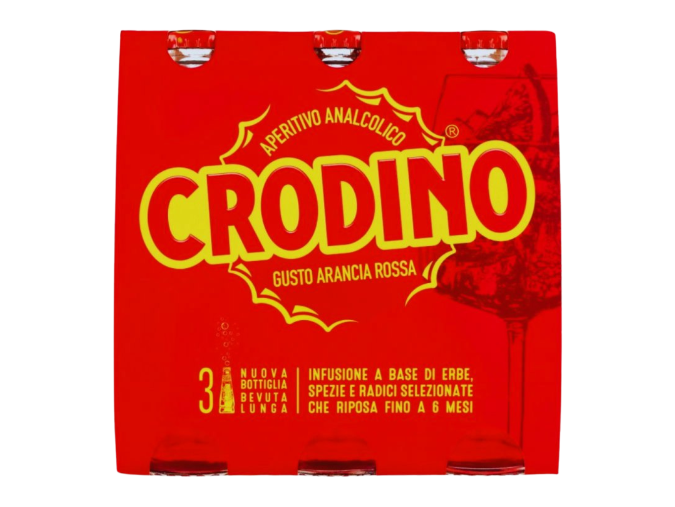 Campari Crodino Gusto Arancia Rossa 3x175ml