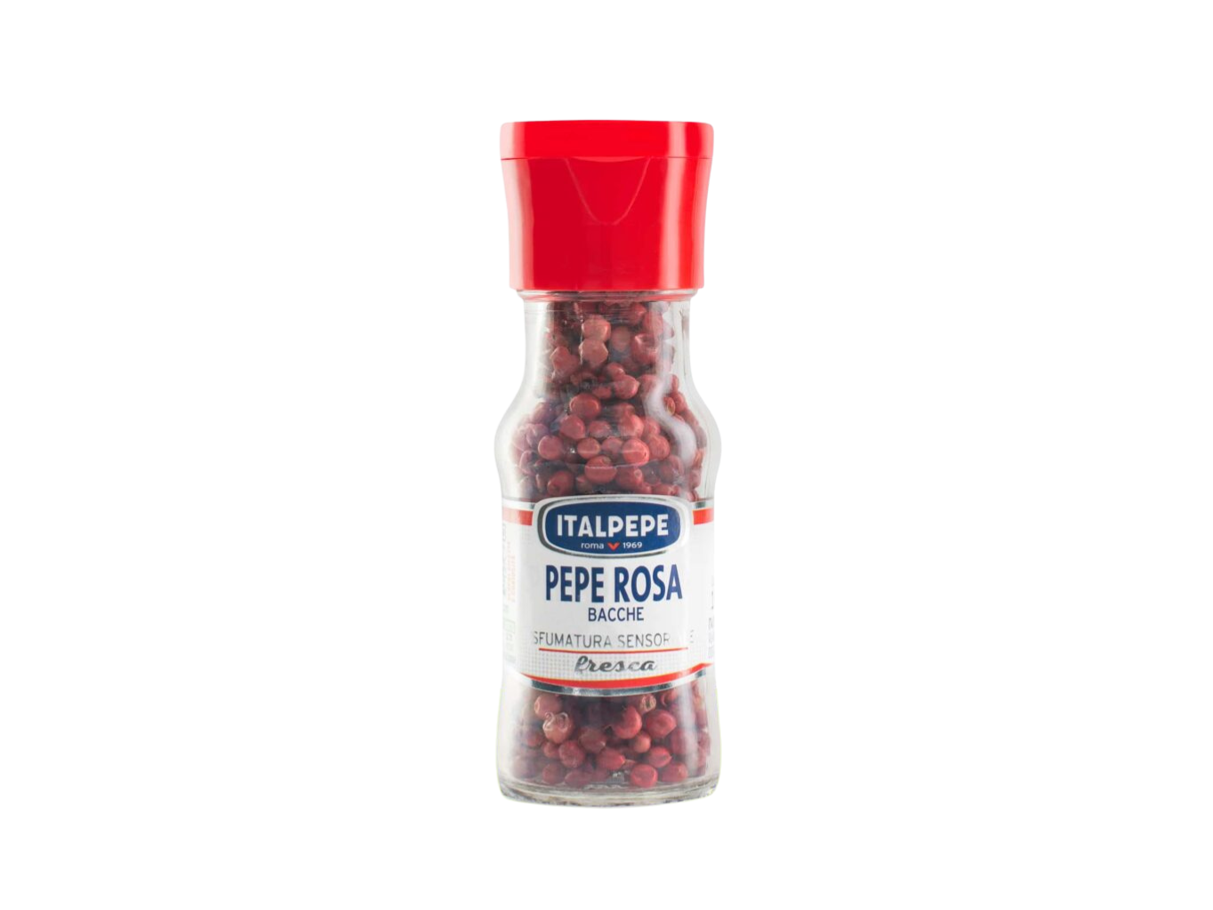Italpepe pepř růžový celý ve skle (Pepe Rosa) 18g