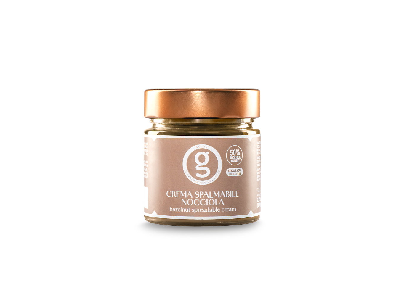 Golosi lískooříškový krém 50% (Crema spalmabile alla nocciola 50%) 200g