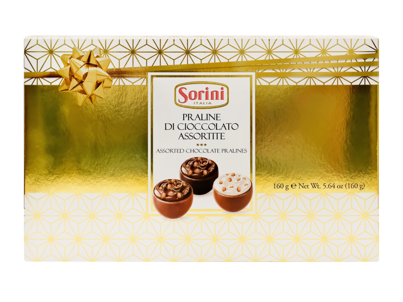Sorini Dárková kolekce čokoládových pralinek (Scatola Gold) 160g