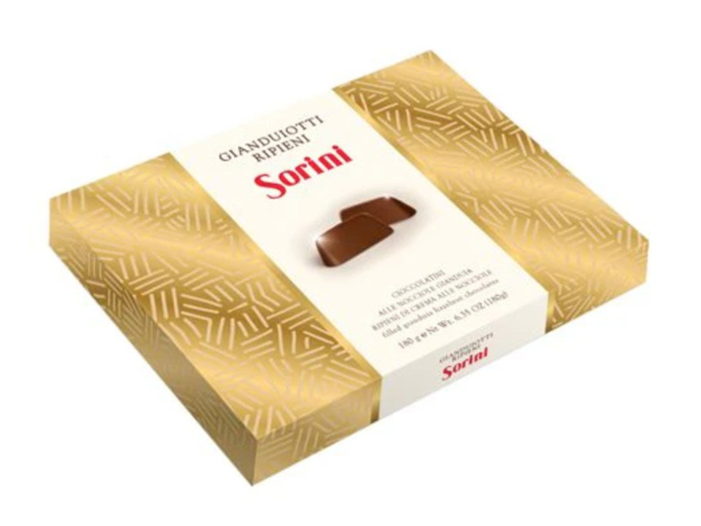 Sorini Dárková kolekce pralinek Gianduiotti (Scatola oro Gianduioti) 180g