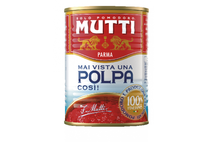 Mutti rajčata krájená (Polpa di Pomodora) 400g