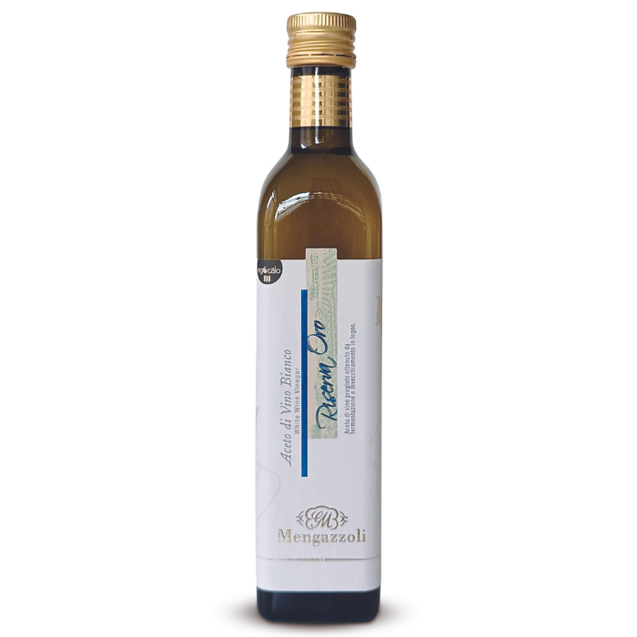 Mengazzoli Vinný ocet bílý Riserva Oro (Aceto di vino bianco) 500ml