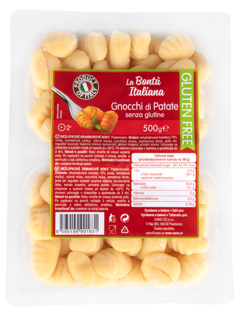La Bonta Italiana Gnocchi senza Glutine - bramborové noky bez lepku 500g